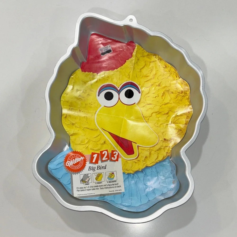 Jim Hensons Big Bird Sesame Street‎ Wilton Alum Cake Pan 2105-9476